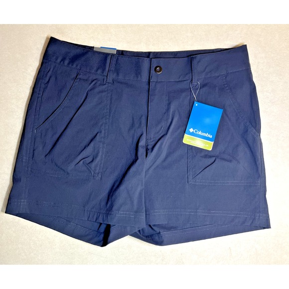 NEW W/TAGS Women's Columbia Silver Ridge Omni-Shade Shorts 12 Dark Nocturnal - Picture 1 of 4